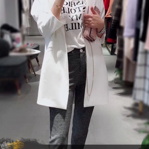 ZiZi Fashion  Size M White Blazer - Picture 1 of 6